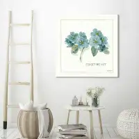 Made in Canada - Ophelia & Co. 'My Greenhouse Forget Me Not' Watercolor Painting Print