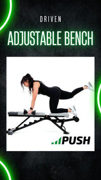 Driven Adjustable Bench ON DISCOUNT - Brand New