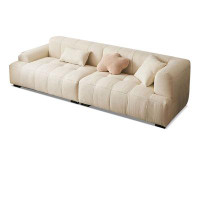 Crafts Design Trade 106.3'' Velvet Square Arm Modular Sofa
