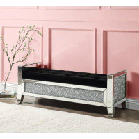 Everly Quinn Amjid Button Tufted Bench
