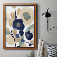Red Barrel Studio Blue Poppy Cascade I Premium Framed Canvas - Ready To Hang