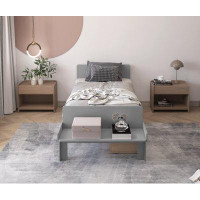Wildon Home® Twin Bed With Footboard Benchd And 2 Drawers