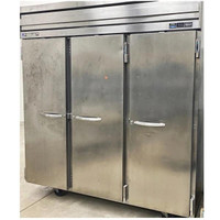 Beverage-Air Stainless Steel 3 Door Reach-In Cooler Used FOR01860