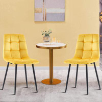 Latitude Run® Classic Design Dining Chairs with Ergonomic Tufted backrest and armless Design