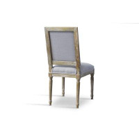 One Allium Way Lefancy  Clairette Wood Traditional French Accent Chair