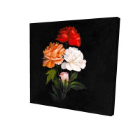 Charlton Home 'Beautiful Rose Flowers' Oil Painting Print on Wrapped Canvas