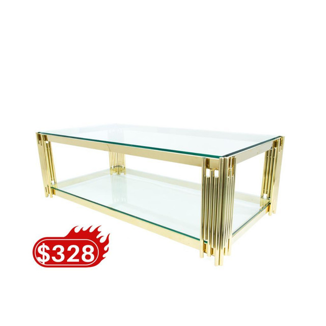 Square Gold Coffee Table Sale !! in Coffee Tables in City of Toronto - Image 2