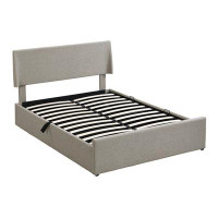 Latitude Run® Sleigh Bed with Side-Tilt Hydraulic Storage System