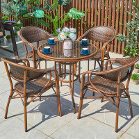 Bayou Breeze Courtyard Outdoor Table And Chair Combination