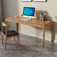 Fit and Touch 70.87" Burlywood Rectangular Solid Wood desks