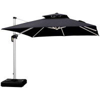 Charlton Home Dermott 10' x 10' Square Cantilever Umbrella (must purchase base separately)