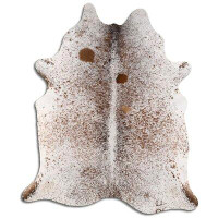 Foundry Select Parvin Handmade Cowhide Light Brown Area Rug