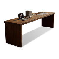 Lilac Garden Tools 62.99" Nut-Brown Rectangular Solid Wood Rectangular desks