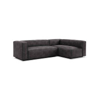 Blu Dot Cleon Small Genuine Leather Sectional Sofa