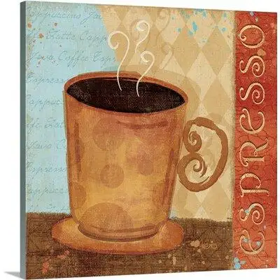 Great Big Canvas « iv » par veronique charron rétro Jazzy Coffee