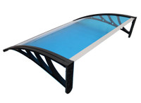 30''×40''Lake Blue Color  Polycarbonate Awning Canopy For Window & Door  UV Protected 190122