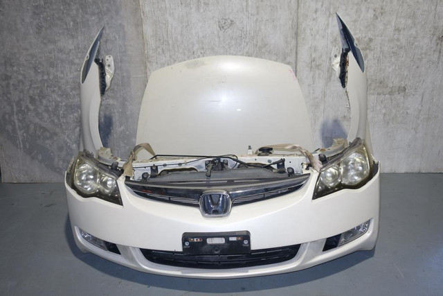 JDM Honda Civic Front End Conversion Acura CSX Nose Cut Bumper Headlights Fender Hood Grille OEM Front Clip 2006-2011 in Auto Body Parts