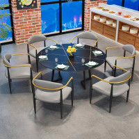 Hokku Designs Industrial style restaurant table and chair sets