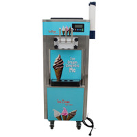 Spring Promotion Commercial 110V 3 Flavors Soft Ice Cream Cooling Making Machine 20-30L/H Standing Type 210051