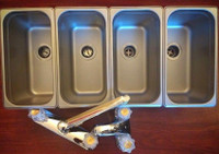 4 Compartment -Standard Concession Stand Three  wash and 1 Hand Wash - FREE SHIPPING