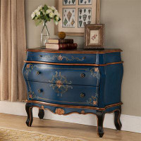Astoria Grand Solid Wood 3 - Drawer Accent Chest
