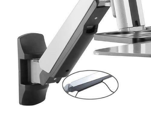 Single Display Sit-Stand Workstation Wall Mount for 13 to 32 LED/LCD Screens with Bonus Cleaner and CPU Mount in General Electronics - Image 3