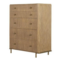 Wildon Home® Shivendra 5 Drawer 37.6'' W Chest in Sand Wash