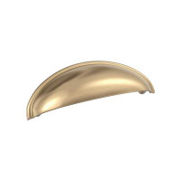 Amerock Ravino 3 inch (76mm) Center-to-Center Champagne Bronze Cabinet Cup Pull
