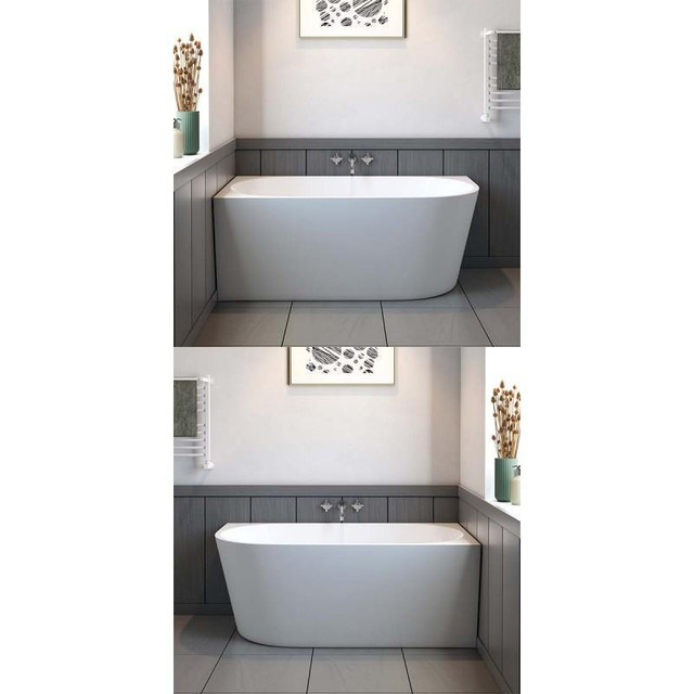 59 Inch Freestanding Acrylic Corner Tub - Chrome drain and overflow included ( cUPC Certified ) ( Left or Right )  BSQ in Plumbing, Sinks, Toilets & Showers - Image 3