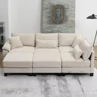 Latitude Run® Freely Combinable Sofa Bed, Comfortable and Spacious Indoor Furniture for Living Room