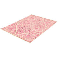 Isabelline One-of-a-Kind Fjorda Hand-Knotted Pink 5'1" x 7'6" Wool Area Rug