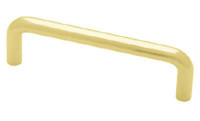 D. Lawless Hardware 3-1/2" Wire Pull - Solid Polished Brass