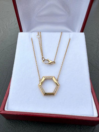#299 - Birks 16-18”, 18k Diamond Necklace / Pendant. VVS Diamonds.