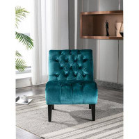 House of Hampton Jahtavious 22.83'' Wide Tufted Slipper Chair