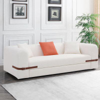 Latitude Run® Modern Upholstered Sofa With 3 Pillows