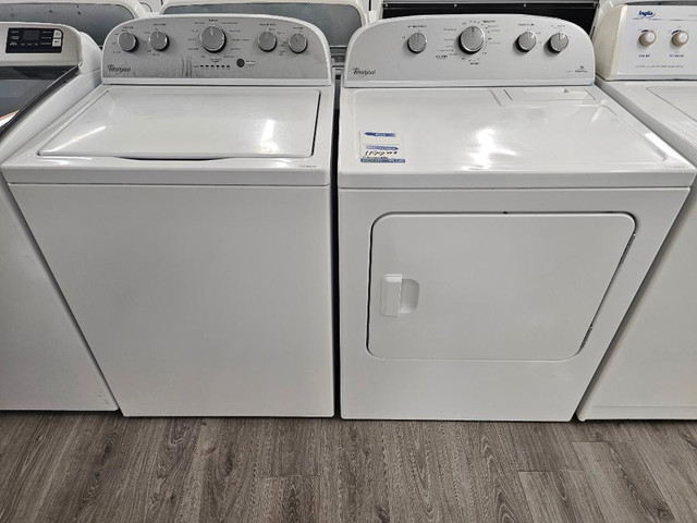Econoplus Sherbrooke Super Ensemble Laveuse Sécheuse Whirlpool Cabrio 839.99$ Garantie 1 An Taxes Incluses in Washers & Dryers in Sherbrooke