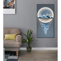 21 Tech Solutions Decorative Painting Of The Luxurious Moon In The Entrance, With Hanging Paintings In The Entrance, Liv