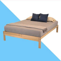 Gracie Oaks Fey Solid Wood Platform Bed