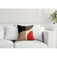 ULLI HOME Yesna Miniimalist Geometric Indoor/Outdoor Square Pillow