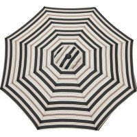 Wrought Studio Patio Umbrella 9Ft Replacement Canopy For 8 Ribs-Black Beige Stripe