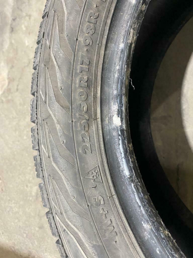 Two 225/50R17 Hercules Avalanche winter tires 98R with Snow Flake rating in Tires & Rims in Calgary - Image 2