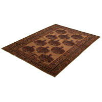 Isabelline One-of-a-Kind Hand-Knotted New Age 6'9" X 9'5" Wool Area Rug in Tan