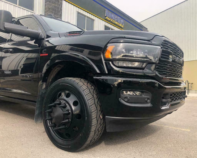 22.5 inch ATX AO200 black semi dually wheels for Ford, RAM, Chevy/GMC 3500 Dually - Available in Polished or Black! in Tires & Rims in Alberta