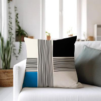 ULLI HOME Taiese Minimalist Indoor/Outdoor Square Pillow