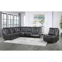 Global Furniture USA Global Furniture Usa Blanche Charcoal 3pwr Sectional