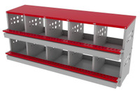 NEW 10 COMPARTMENT EGG COLLECTION HEAVY DUTY METAL LAYING BOX S1222