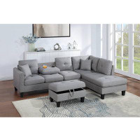 Winston Porter Raniyha 3 - Piece Upholstered Sofa & Chaise