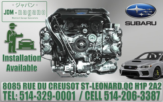Moteur EJ205 Turbo Subaru Impreza WRX 2006 2007 2008 2009 2010 2011 2012 2013 2014 compatible Engine in Engine & Engine Parts in Québec - Image 2