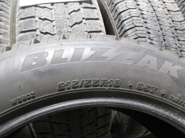 J6  Pneus dhiver Bridgestone p215/50r18  $375.00 in Tires & Rims in Drummondville - Image 2