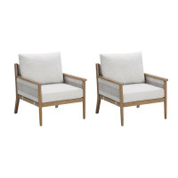 George Oliver Kyleon Patio Chair with Cushions